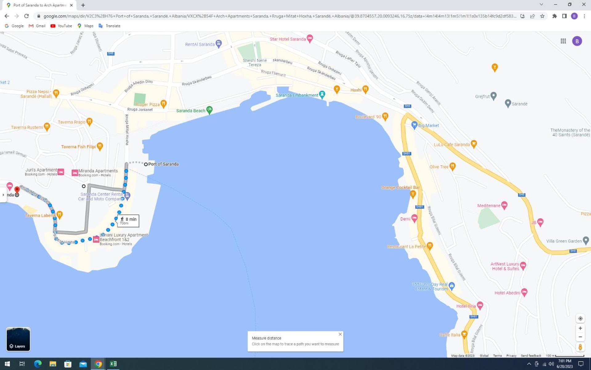 Duka Apts Sarandë Esterno foto
